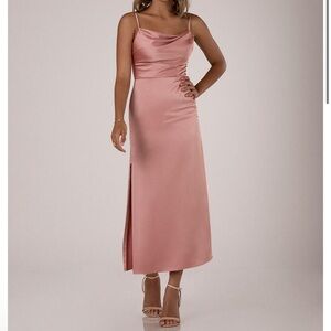 Sorella Vita Satin Dress CANYON ROSE